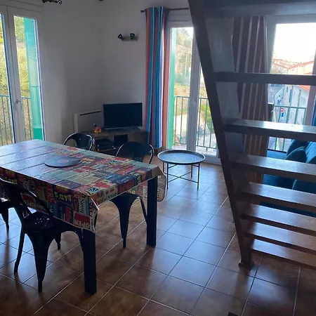 4mir11bleu - Pour 4 Personnes T2 En Duplex Confort Apartment Collioure