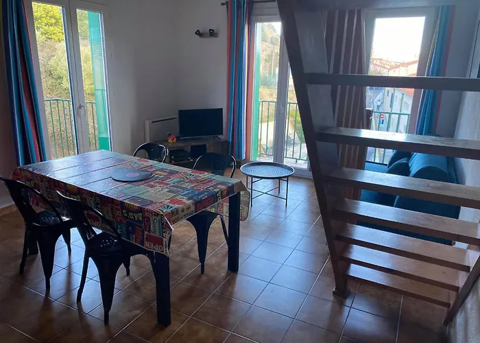 4mir11bleu - Pour 4 Personnes T2 En Duplex Confort Apartment Collioure